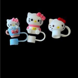 Hello Kitty Straw toppers - set of 3